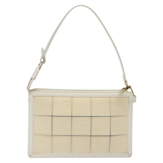 Louis Vuitton Delmonico Pochette Stretch Epi Leather, BEIGE, LEATHER, Clutche & pouche