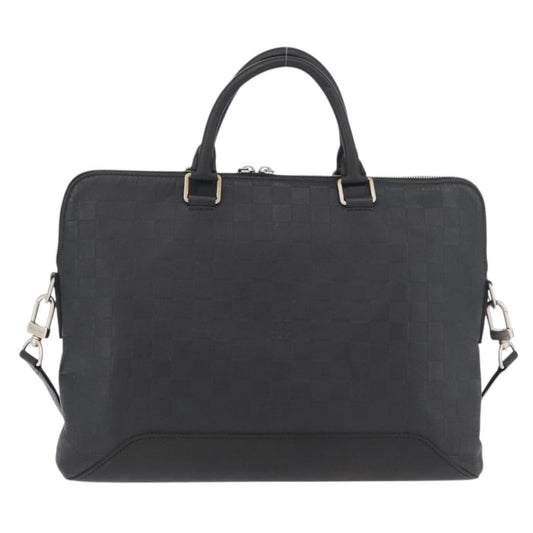 Louis Vuitton Avenue Soft Briefcase Damier Infini Leather, Black, Leather, Briefcase