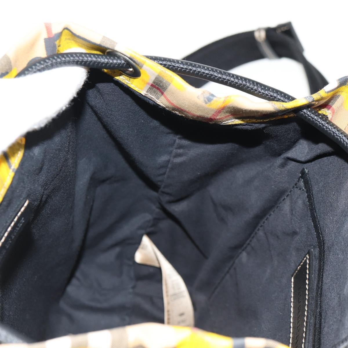 Burberry Graffiti Rucksack Backpack Vintage Check Canvas, BEIGE, CANVAS, Backpack