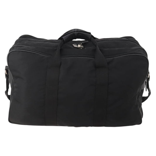 Prada Vintage Boston Bag Nylon, Black, Nylon, Travel Bag