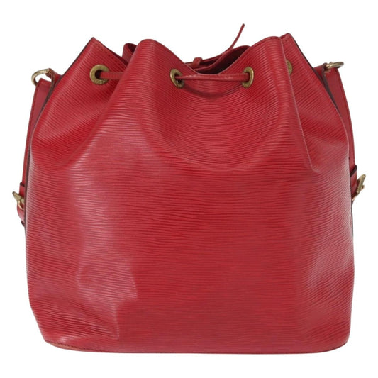 Louis Vuitton Petit Noe Handbag Epi Leather, RED, LEATHER, Shoulder bag