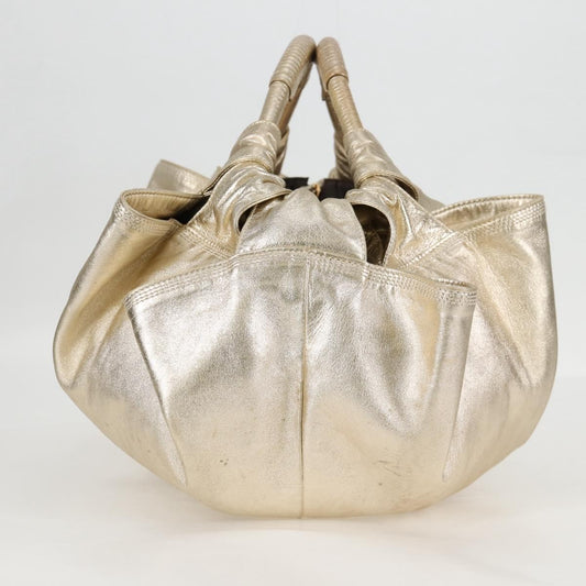 Loewe Anagram Logo Nappa Aire Hand Bag Leather, GOLD, LEATHER, Handbag