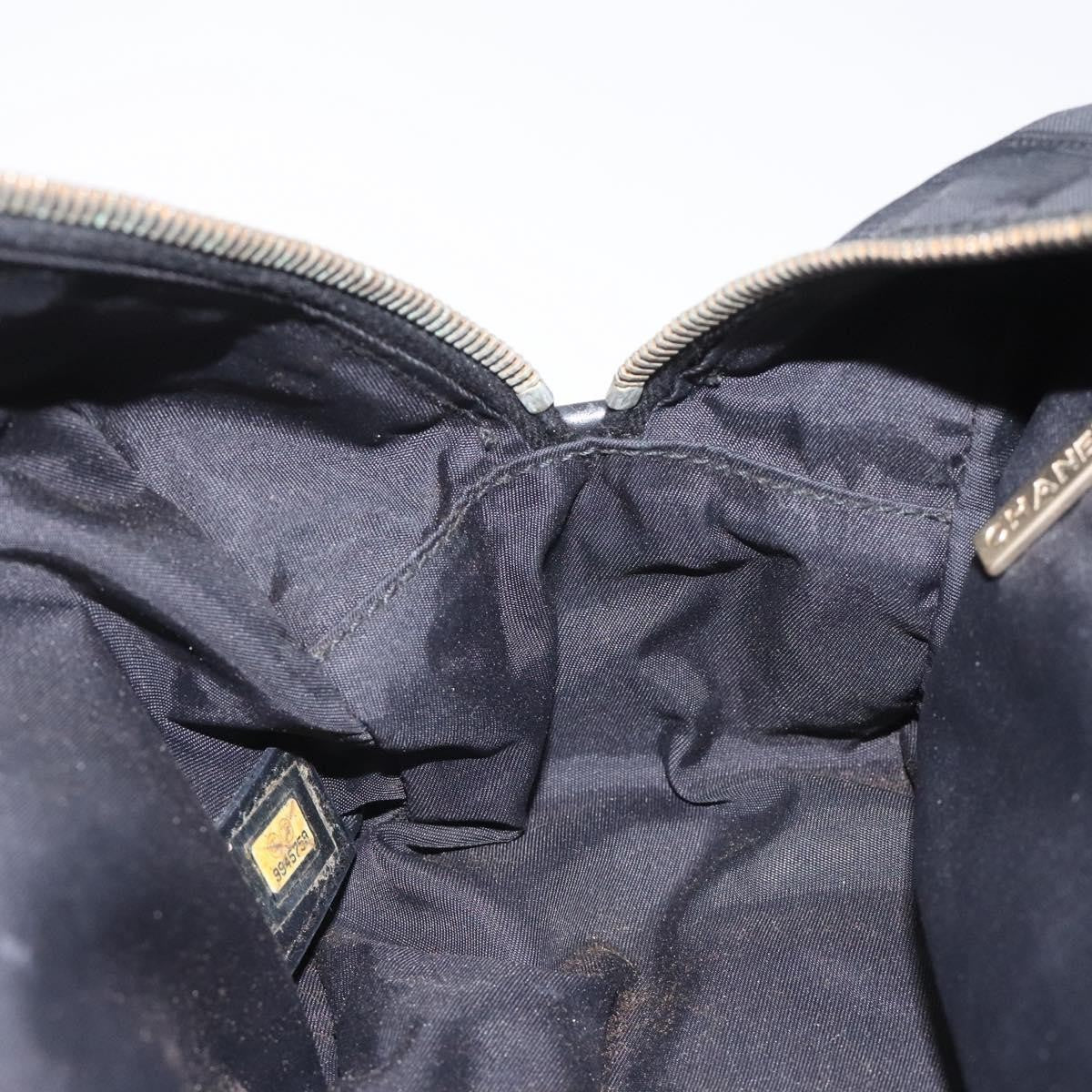 Chanel Travel Line Satchel Nylon, BLACK, NYLON, Handbag