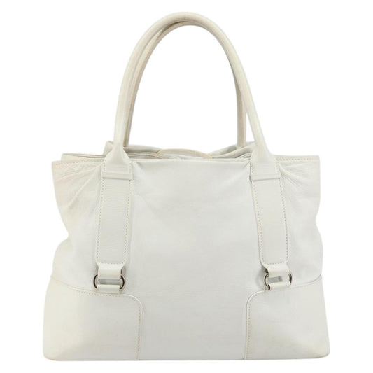 Salvatore Ferragamo Vala tote Leather, WHITE, LEATHER, Tote bag