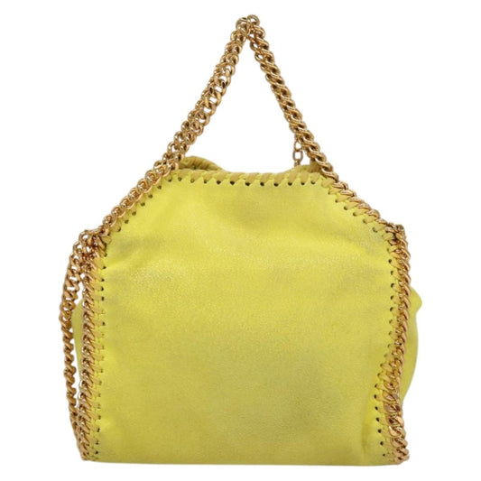 Stella McCartney Falabella Fold Over Crossbody Bag Suede, YELLOW, SUEDE, Crossbody bag