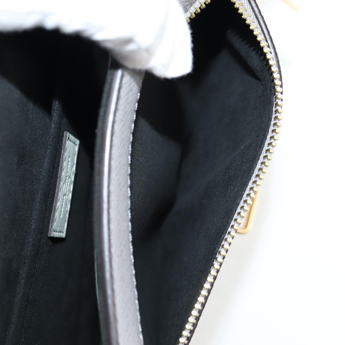 Louis Vuitton Trapeze Handbag Calfskin and Taiga Leather, GRAY, LEATHER, Shoulder bag