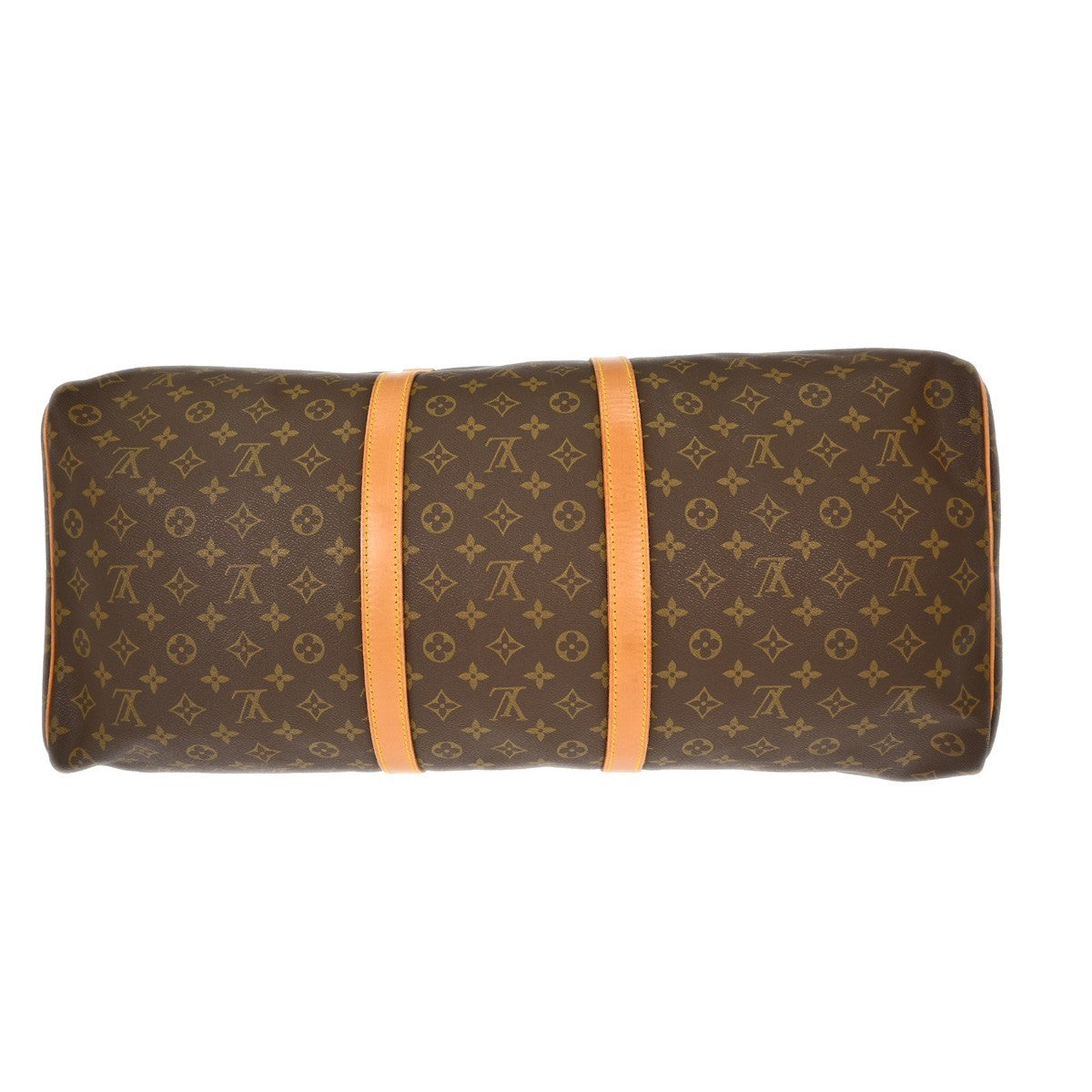 Louis Vuitton Keepall Bag Monogram Canvas, BROWN, CANVAS, Travel bag