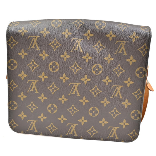 Louis Vuitton Cartouchiere Handbag Monogram Canvas, BROWN, CANVAS, Shoulder bag