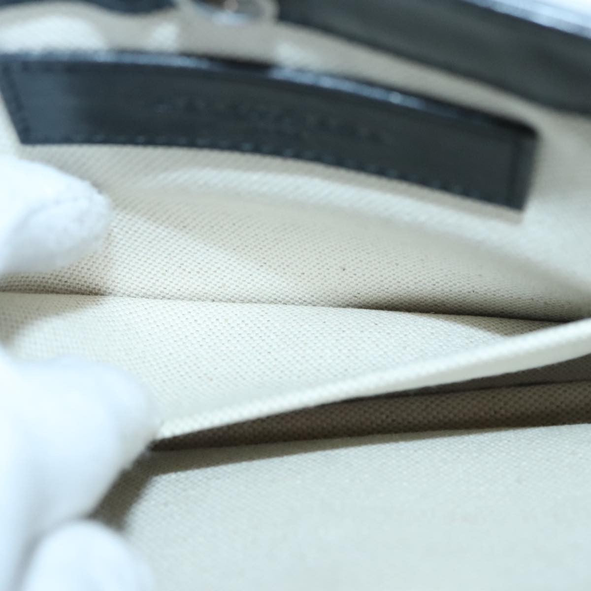 Balenciaga Navy Pochette Canvas and Leather, WHITE, CANVAS, Shoulder bag