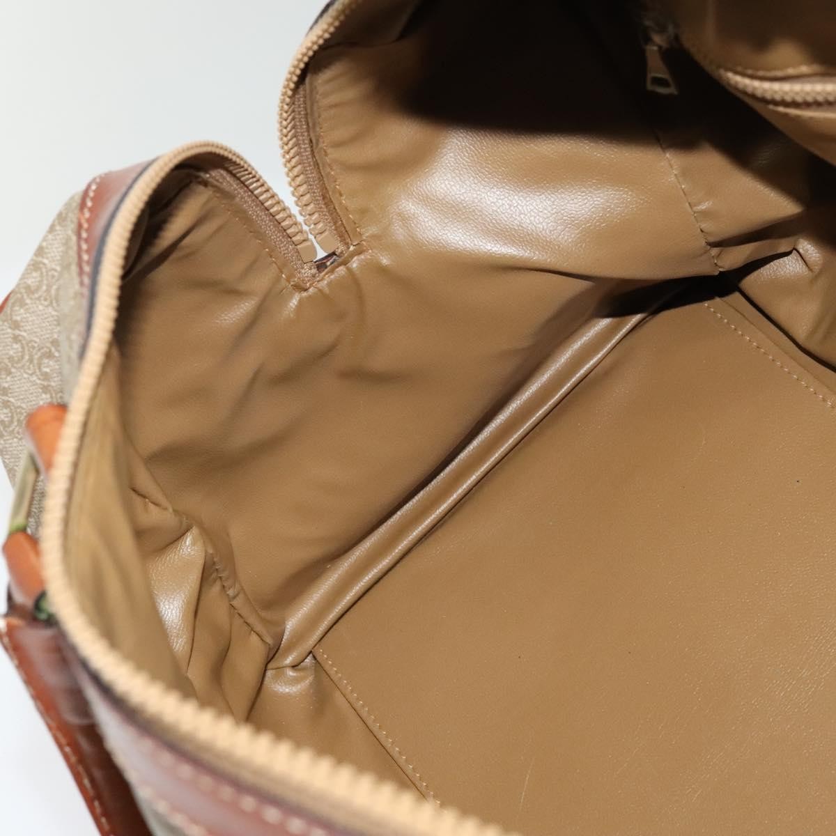 Celine Vintage Duffle Bag Macadam Coated Canvas, BEIGE, CANVAS, Travel bag