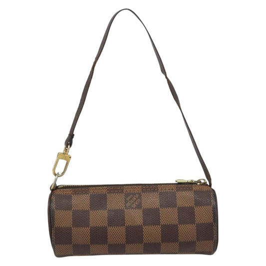 Louis Vuitton Papillon Pochette Damier, BROWN, CANVAS, Clutche & pouche