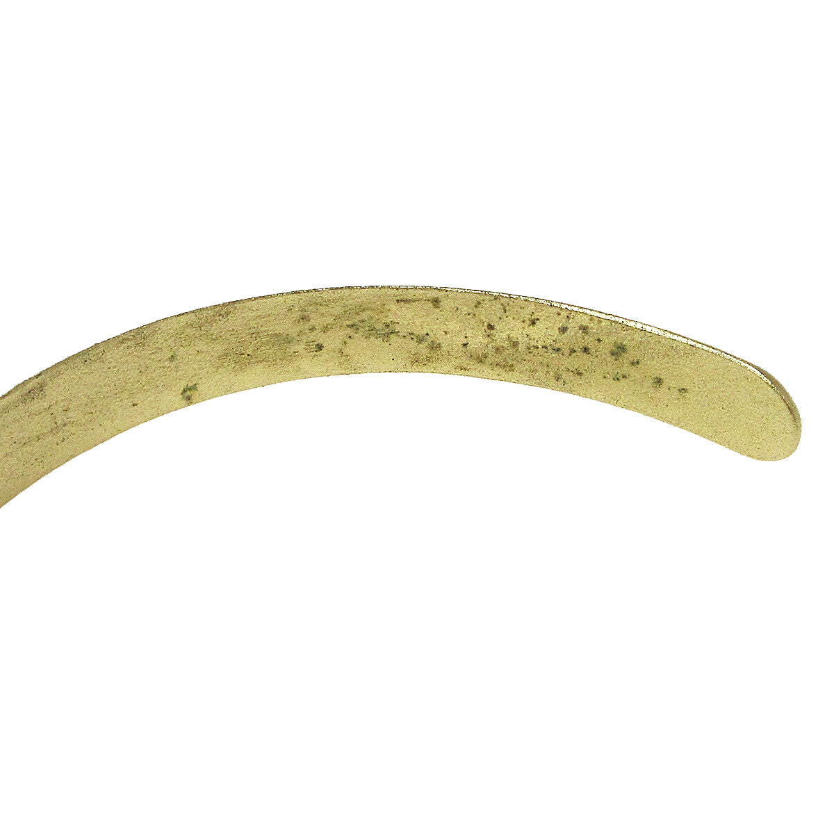 Chanel Logo Bangle with Chain Attached CC Ring Metal with Crystal, GOLD, GOLD_PLATED, Bracelet