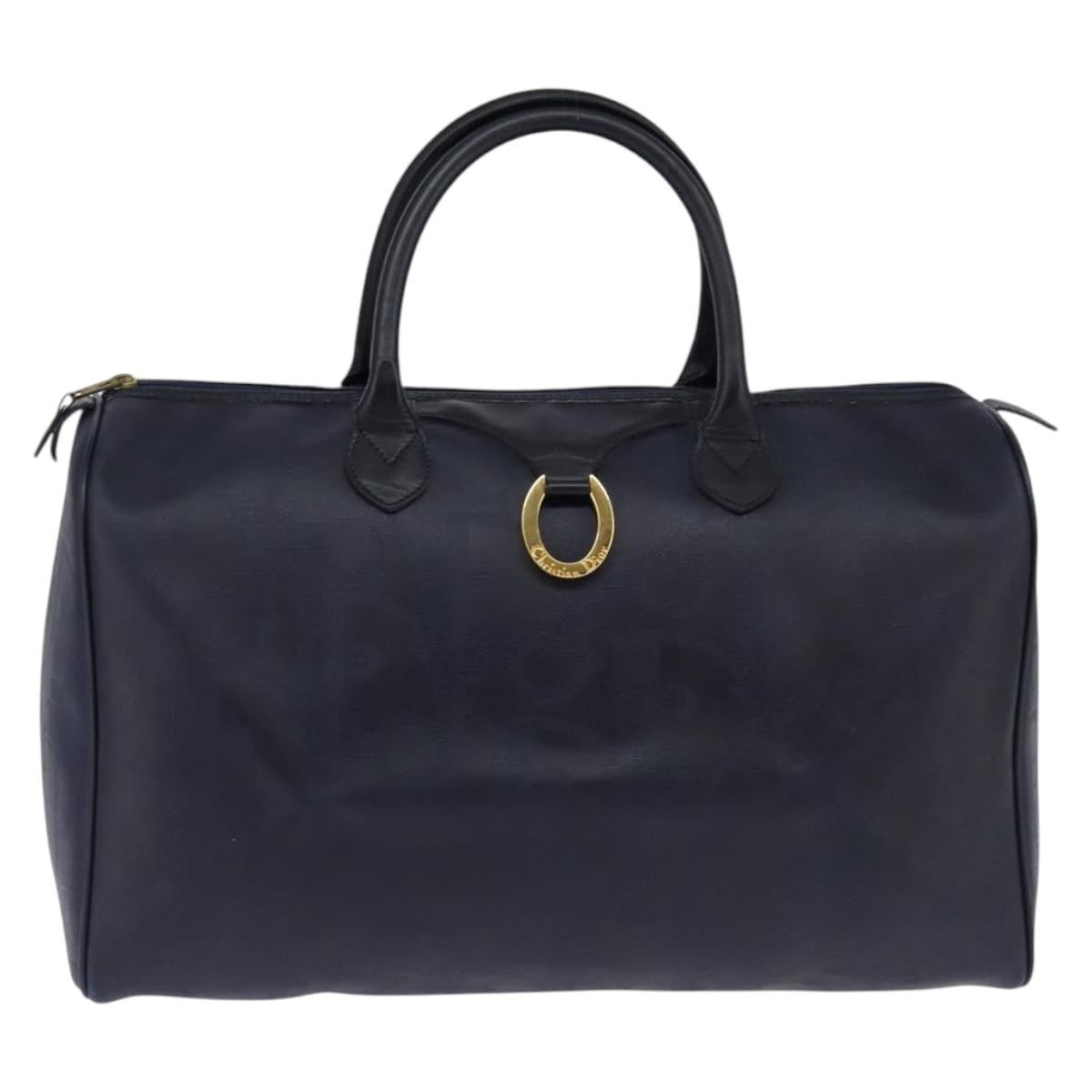Christian Dior Lady Dior Boston Bag Canvas, NAVY, CANVAS, Travel bag