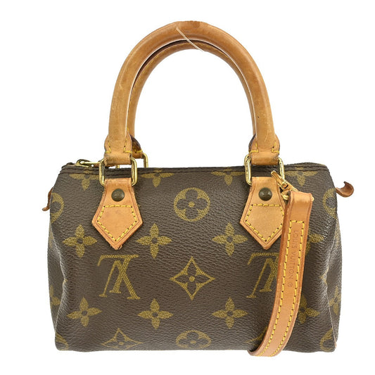 Louis Vuitton Speedy Mini HL Handbag Monogram Canvas, BROWN, CANVAS, Handbag