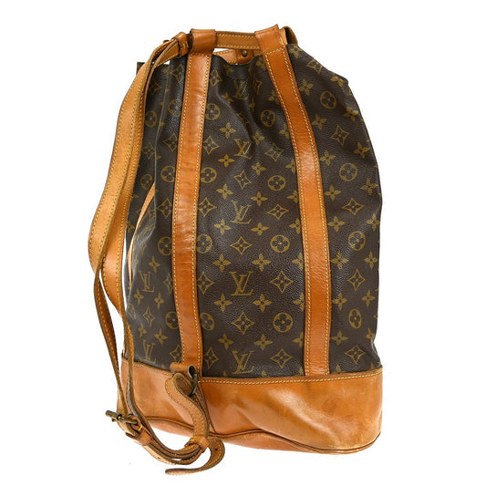 Louis Vuitton Randonnee Backpack Monogram Canvas, BROWN, CANVAS, Backpack