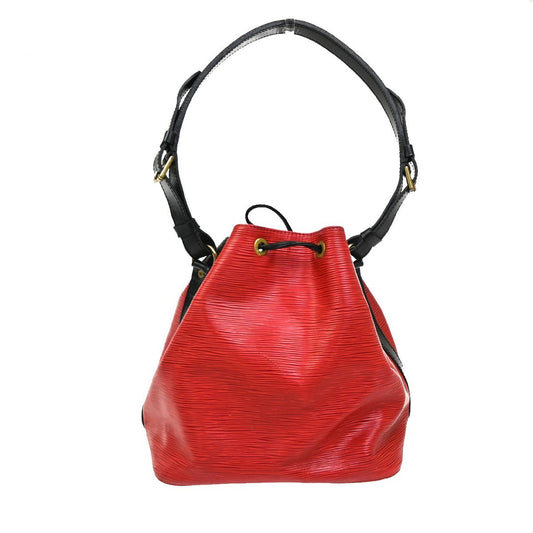 Louis Vuitton Petit Noe Handbag Epi Leather, RED, LEATHER, Shoulder bag