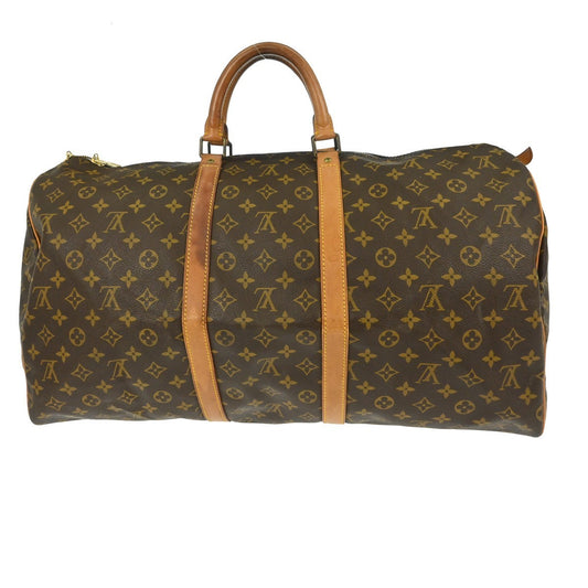 Louis Vuitton Keepall Bag Monogram Canvas, Brown, Canvas, Travel Bag