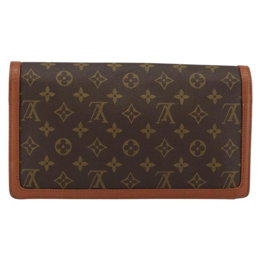 Louis Vuitton Dame Pochette Monogram Canvas, BROWN, CANVAS, Clutche & pouche