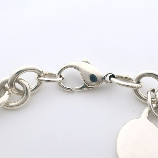 Tiffany & Co. Return To Tiffany Heart Tag Bracelet Sterling Silver, SILVER, SILVER, Bracelet