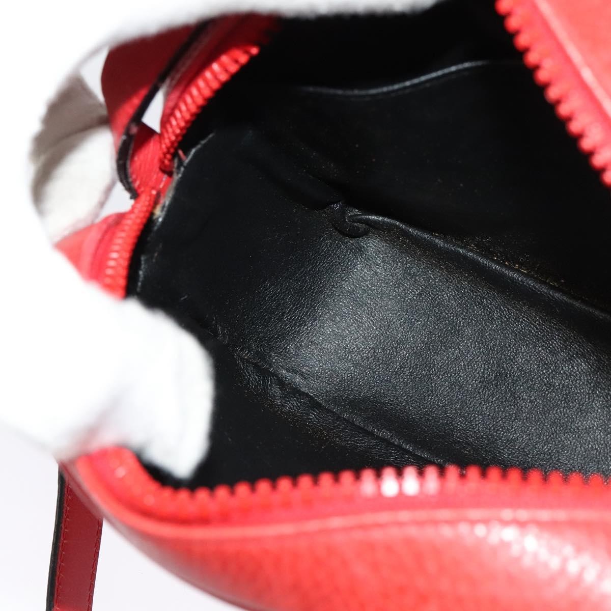 Celine Shoulder Bag Leather, RED, LEATHER, Shoulder bag