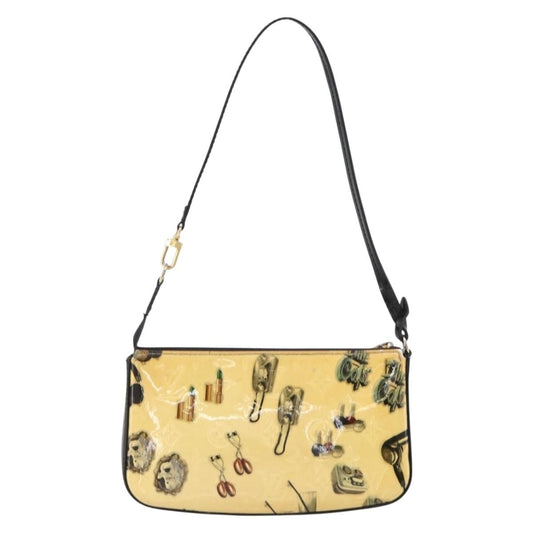 Louis Vuitton Pochette Accessoires NM Limited Edition Stickers Monogram Vernis, WHITE, PATENT_LEATHER, Clutche & pouche