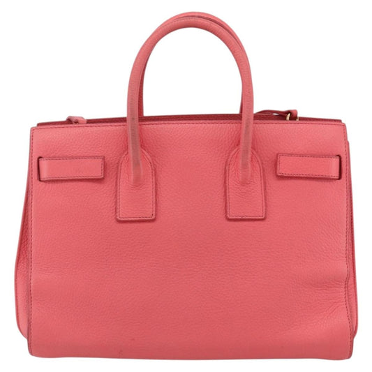 Saint Laurent Sac de Jour Bag Leather, PINK, LEATHER, Handbag