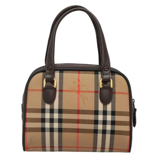 Burberry Nova Check Handbag Nova Check Canvas and leather, BEIGE, CANVAS, Handbag