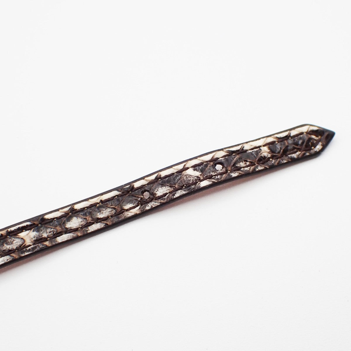 Fendi Selleria Monster Bracelet Leather with Metal Detail, BROWN, LEATHER, Bracelet