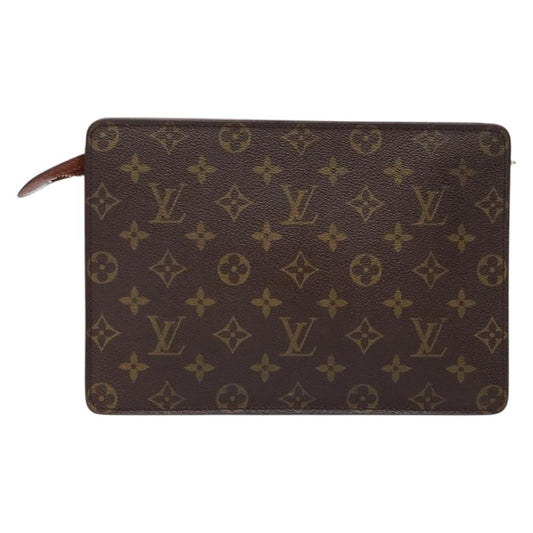 Louis Vuitton Pochette Homme Monogram Canvas, BROWN, CANVAS, Clutche & pouche