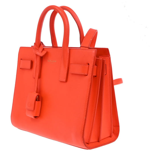 Saint Laurent Sac de Jour NM Bag Leather, RED, LEATHER, Handbag