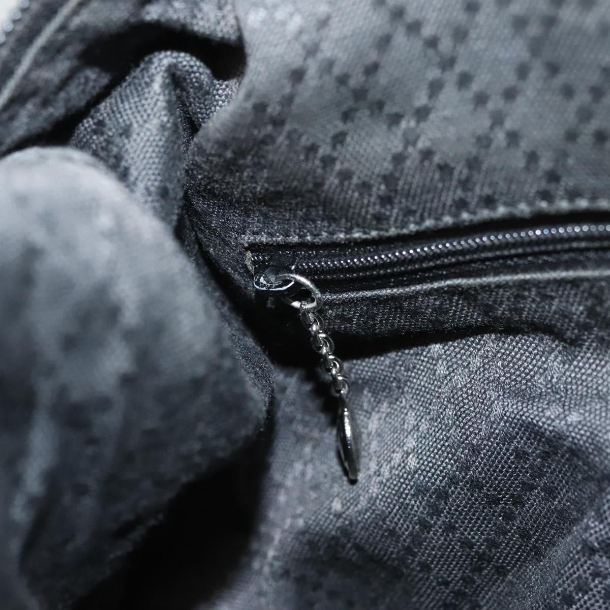 Gucci Vintage Bamboo Handle Bag Nylon, BLACK, NYLON, Handbag