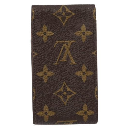 Louis Vuitton Etui Cigarette Case Monogram canvas, BROWN, CANVAS, Wallets