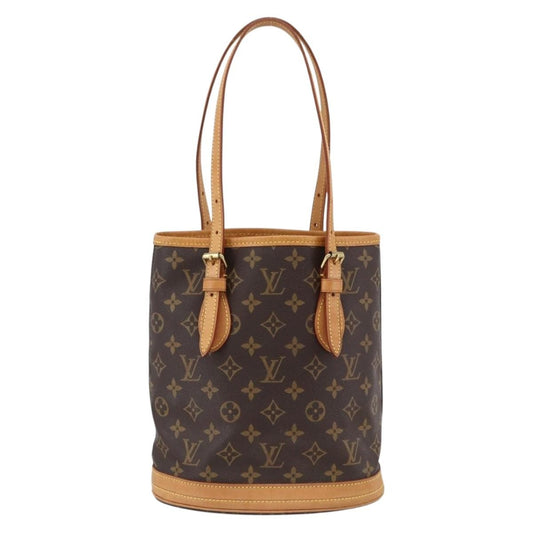 Louis Vuitton Bucket Bag Monogram Canvas, BROWN, CANVAS, Shoulder bag