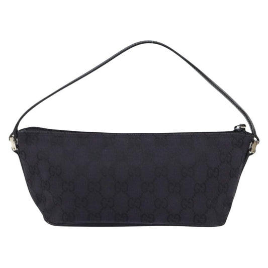 Gucci Vintage Boat Pochette GG Canvas, BLACK, CANVAS, Clutche & pouche