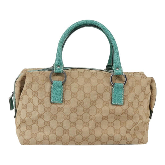 Gucci Vintage Zip Boston Bag GG Canvas, BEIGE, CANVAS, Handbag