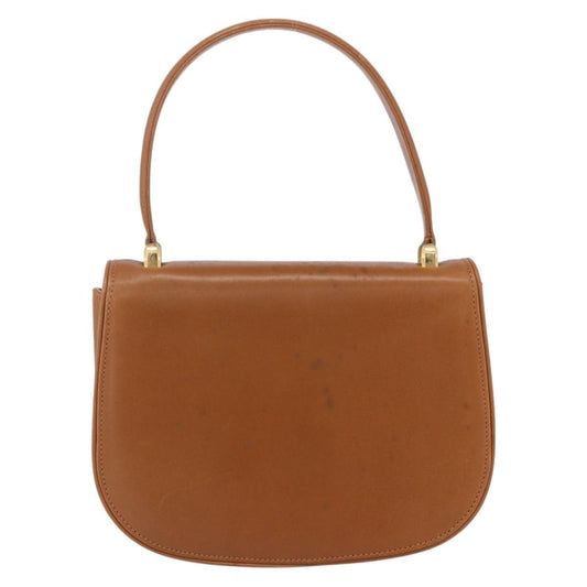 Gucci Vintage Handbag Leather, BROWN, LEATHER, Handbag