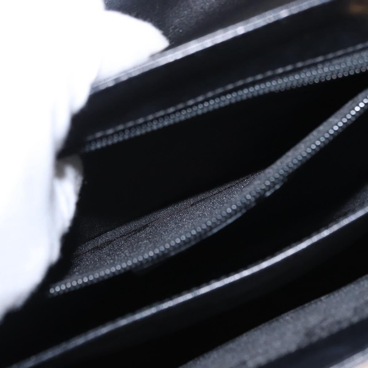 Salvatore Ferragamo Gancini handbag Leather, BLACK, LEATHER, Handbag