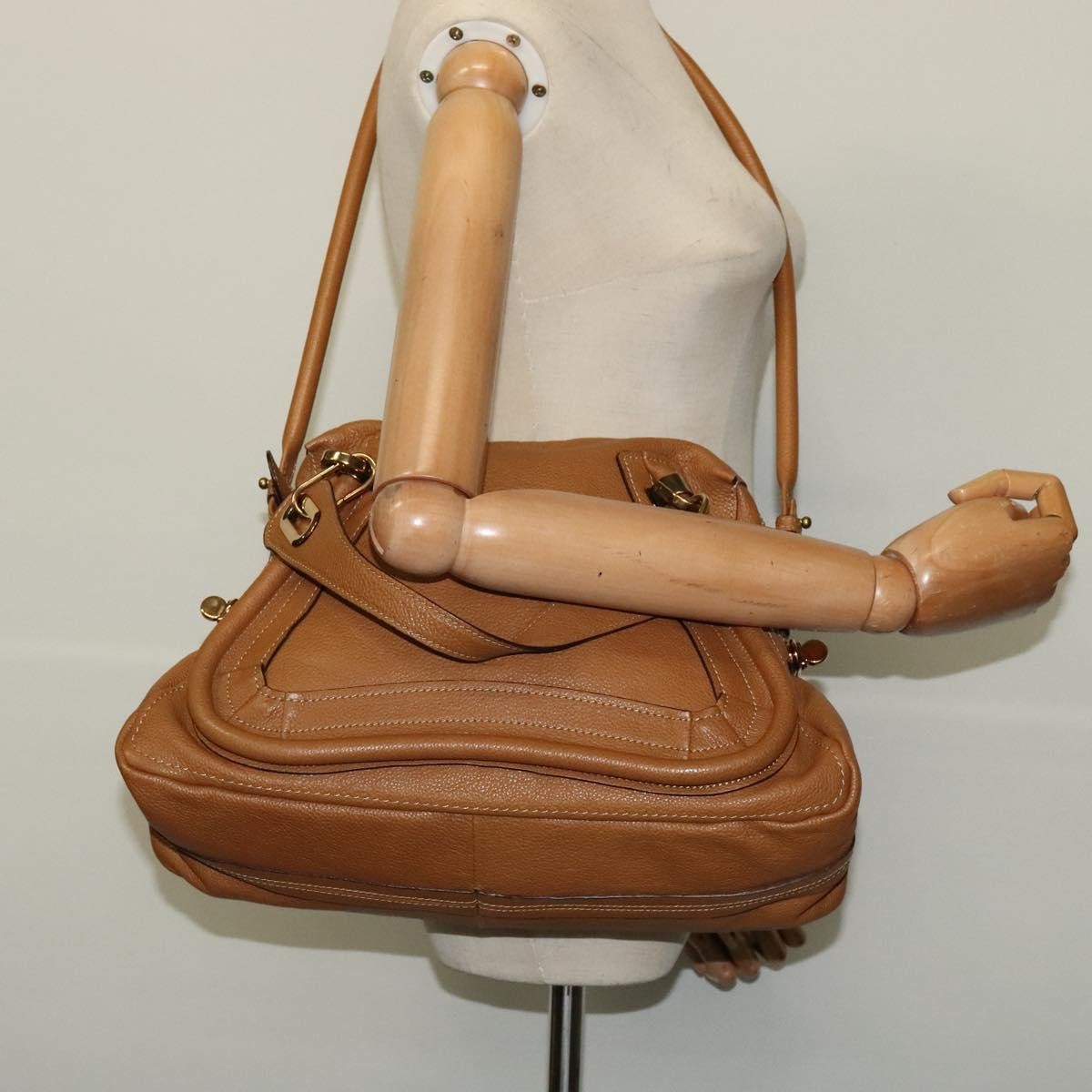 Chloe Darryl Hobo Leather, BROWN, LEATHER, Handbag