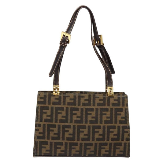 Fendi Vintage Zucca Zucca canvas, BROWN, CANVAS, Handbag
