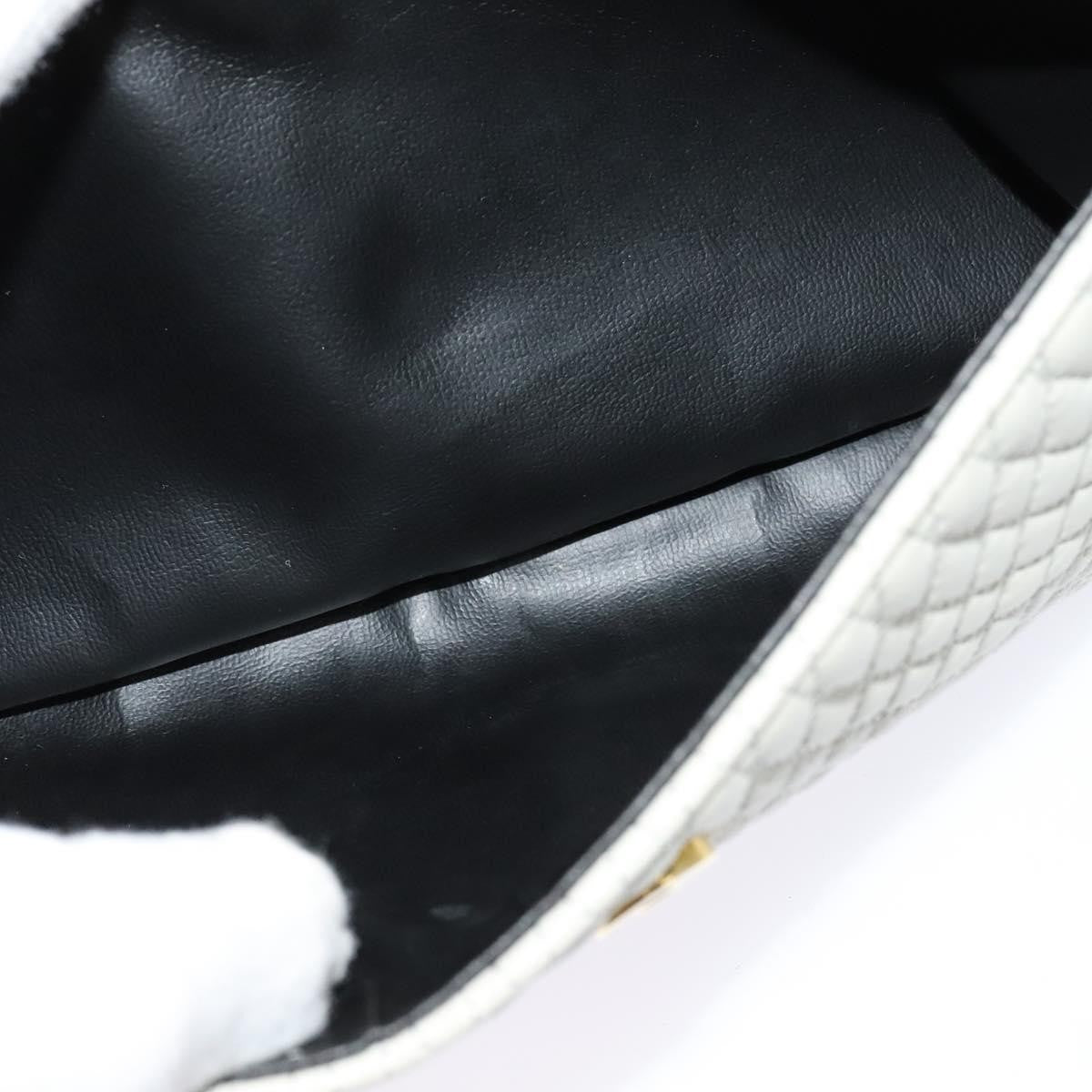 Bally Vintage Chain Shoulder Bag Quilted Leather, BEIGE, LEATHER, Shoulder bag