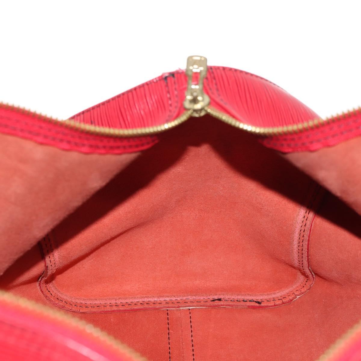 Louis Vuitton Keepall Bag Epi Leather, RED, LEATHER, Travel bag