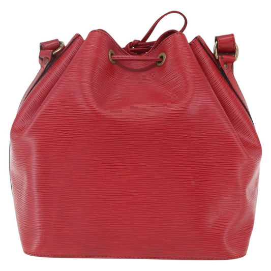 Louis Vuitton Petit Noe Handbag Epi Leather, RED, LEATHER, Shoulder bag
