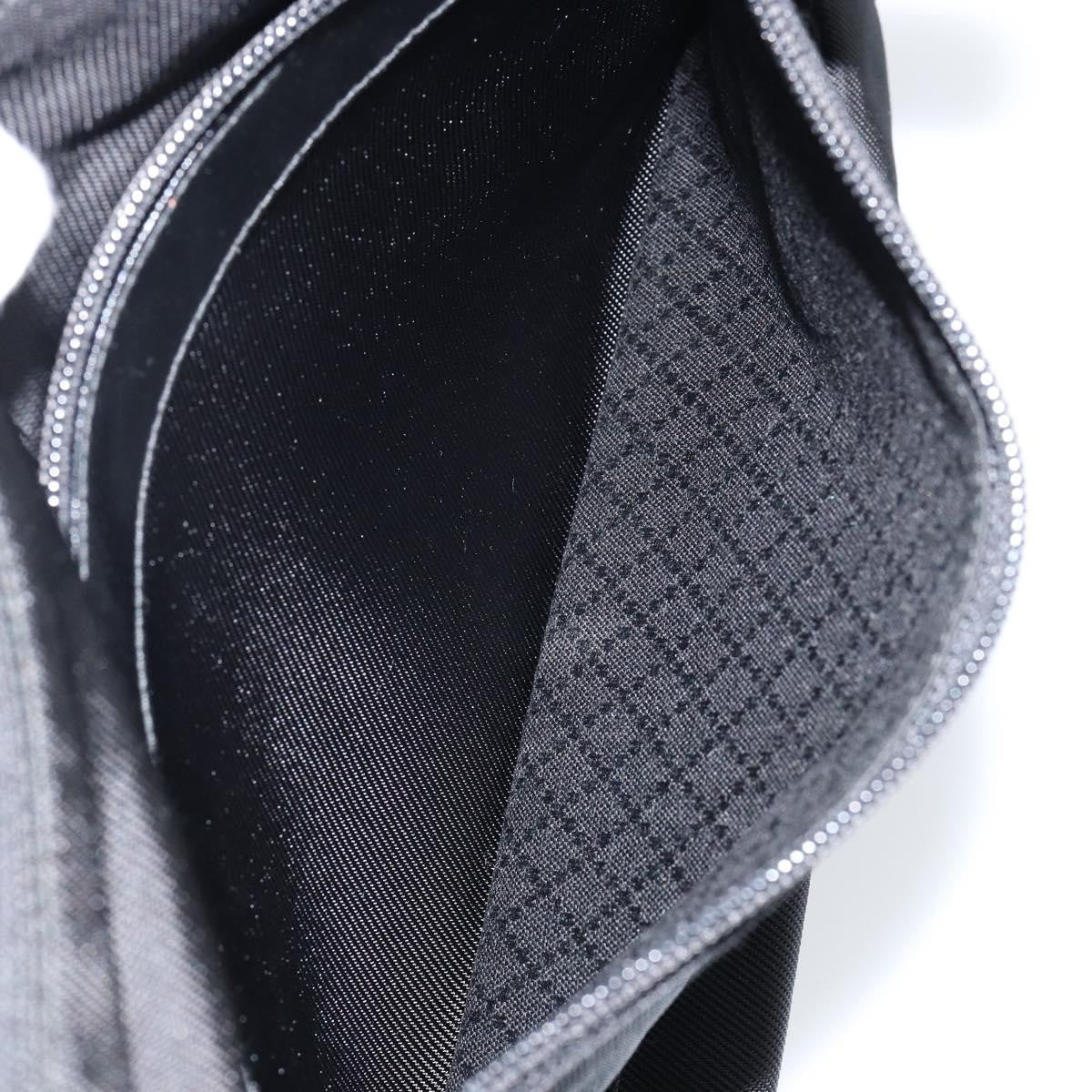 Gucci Vintage Bamboo Handle Bag Nylon, BLACK, NYLON, Handbag