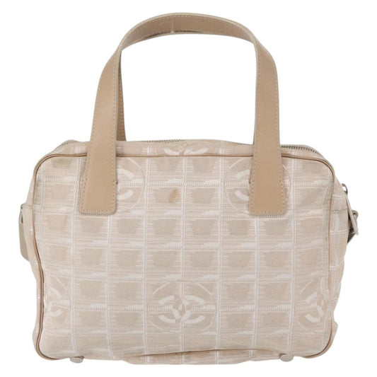 Chanel Travel Line Convertible Satchel Nylon, BEIGE, CANVAS, Handbag