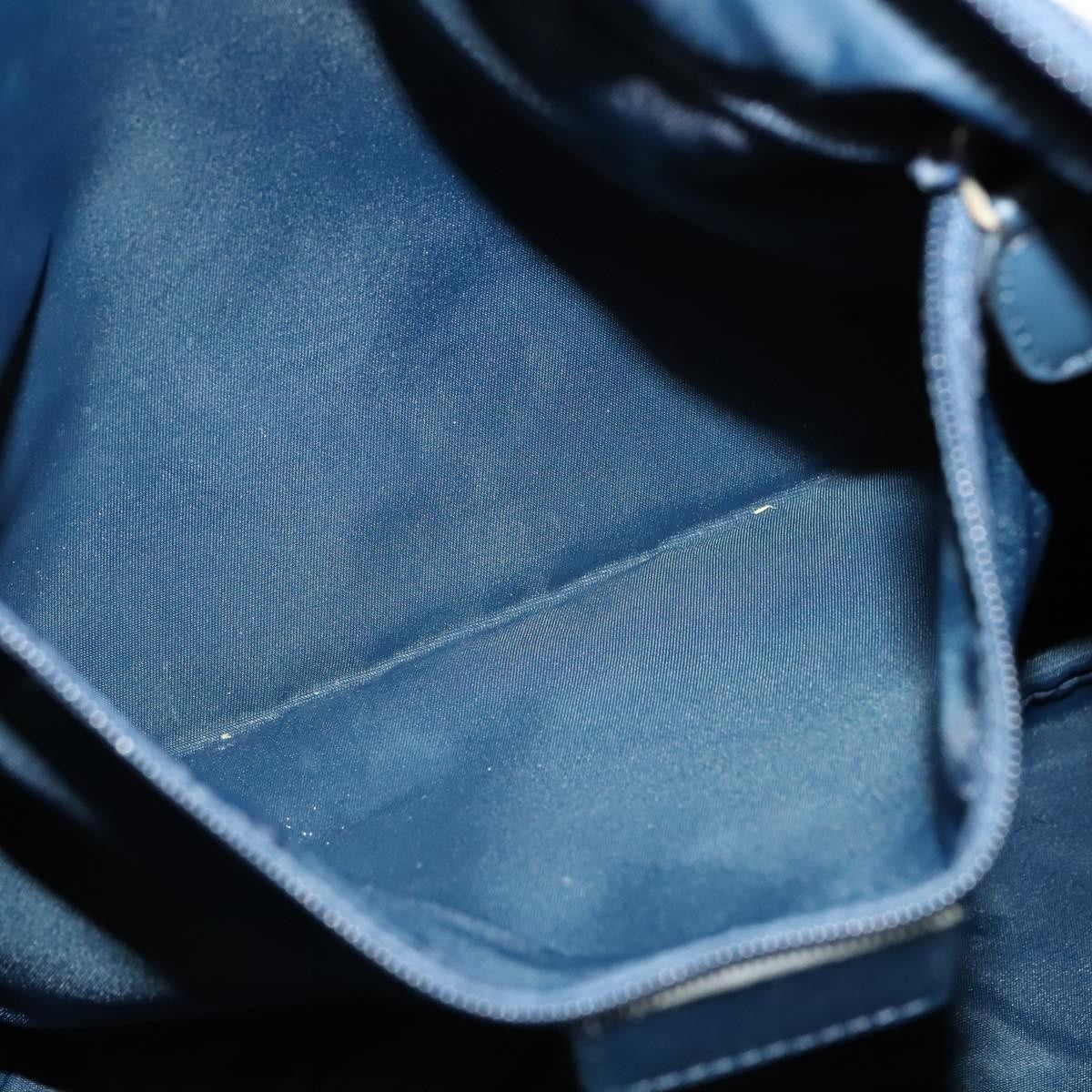 Christian Dior Vintage Zip Shoulder Bag Diorissimo Canvas, NAVY, CANVAS, Shoulder bag