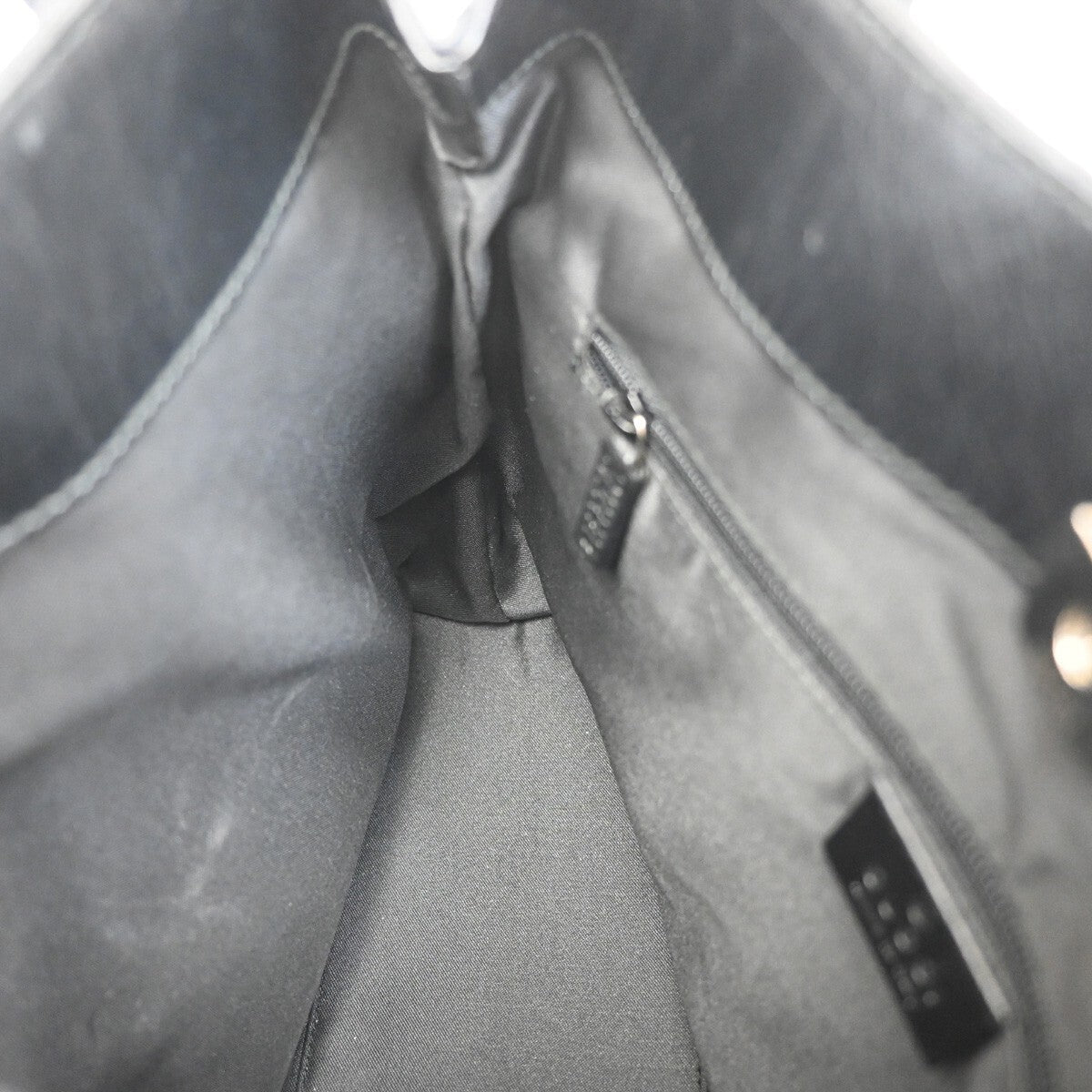 Gucci Double Pocket Tote GG Canvas, BLACK, CANVAS, Shoulder bag