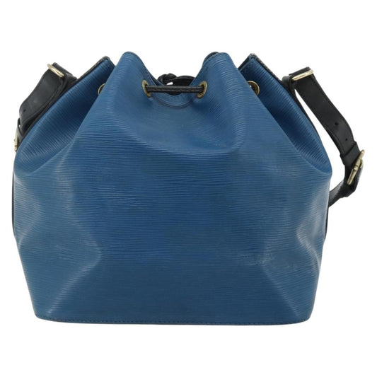 Louis Vuitton Bicolor Petit Noe Handbag Epi Leather, Blue, Leather, Shoulder Bag