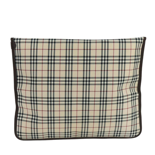 Burberry Nova Check Tote canvas check pattern, BEIGE, CANVAS, Clutche & pouche