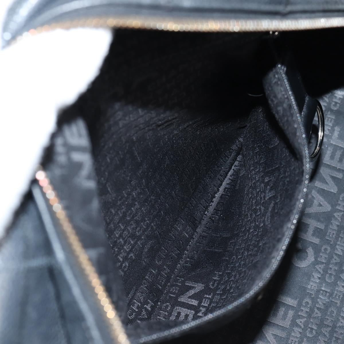 Chanel Square Stitch Shoulder Bag Quilted Caviar, BLACK, LEATHER, Shoulder bag