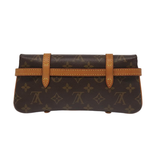 Louis Vuitton Pochette Marrell Monogram Canvas, BROWN, CANVAS, Clutche & pouche